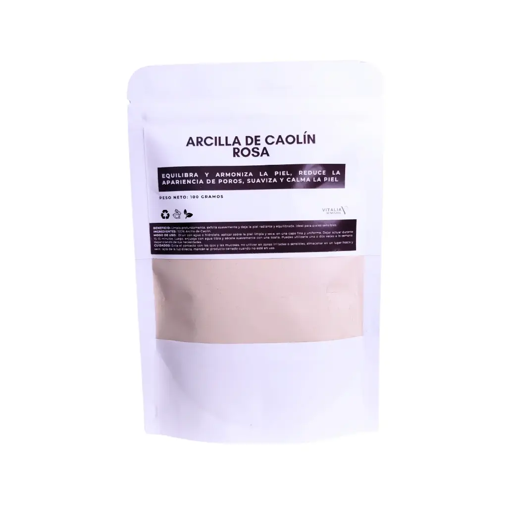 Arcilla de Caolín Rosa