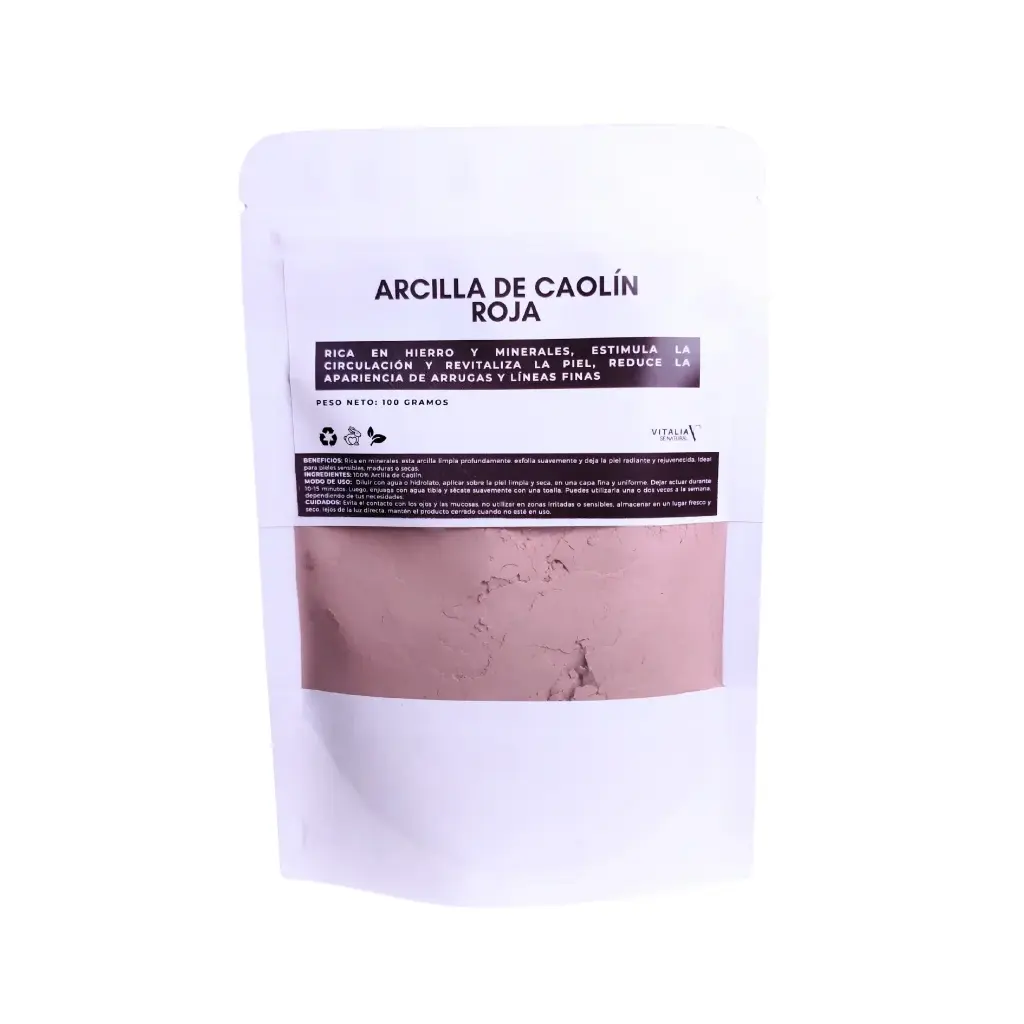 Arcilla de Caolín Roja