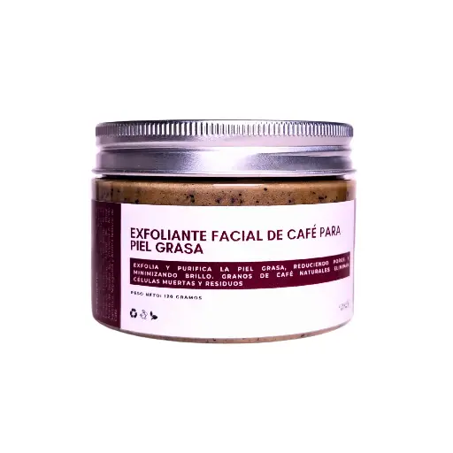 Exfoliante Facial de Café para Piel Grasa