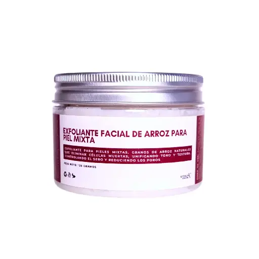 Exfoliante Facial de Arroz para piel Mixta